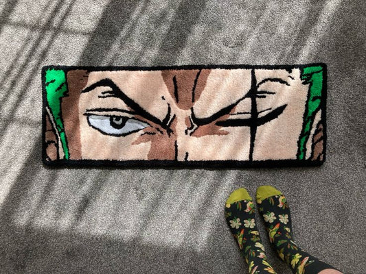 Zoro Tuffed Rug (Dessin Animé One Piece)